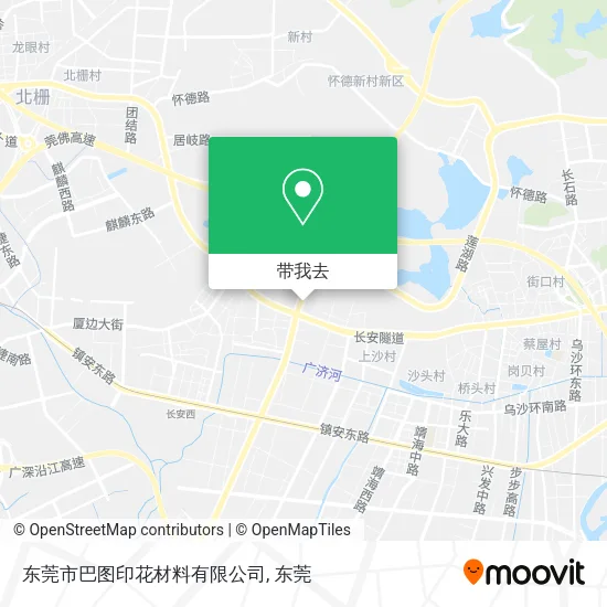 东莞市巴图印花材料有限公司地图
