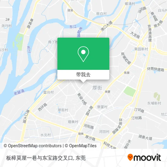 板樟莫屋一巷与东宝路交叉口地图