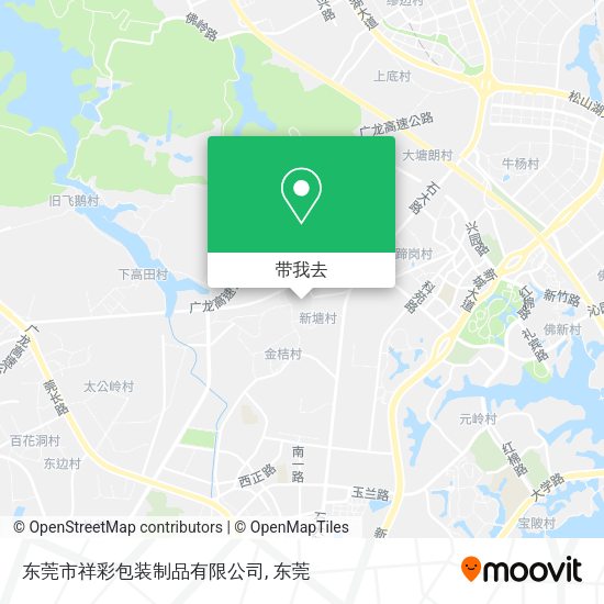 东莞市祥彩包装制品有限公司地图