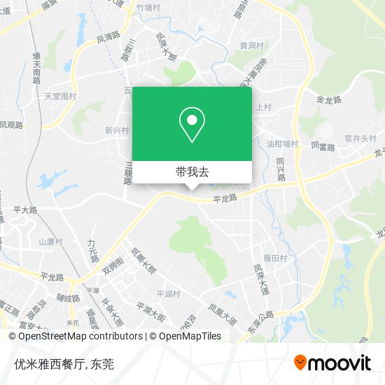 优米雅西餐厅地图