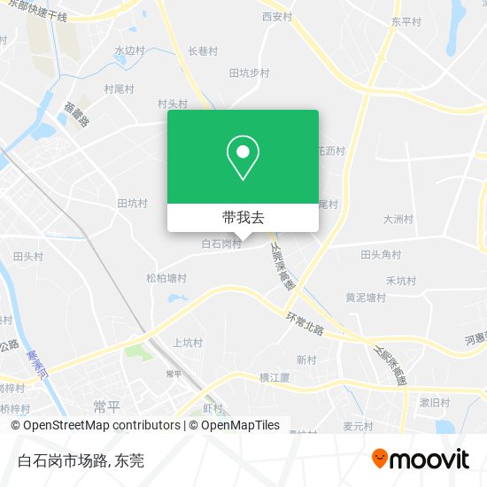 白石岗市场路地图