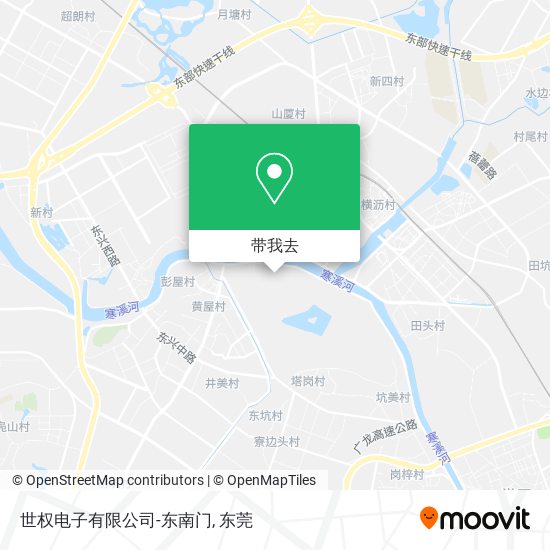 世权电子有限公司-东南门地图
