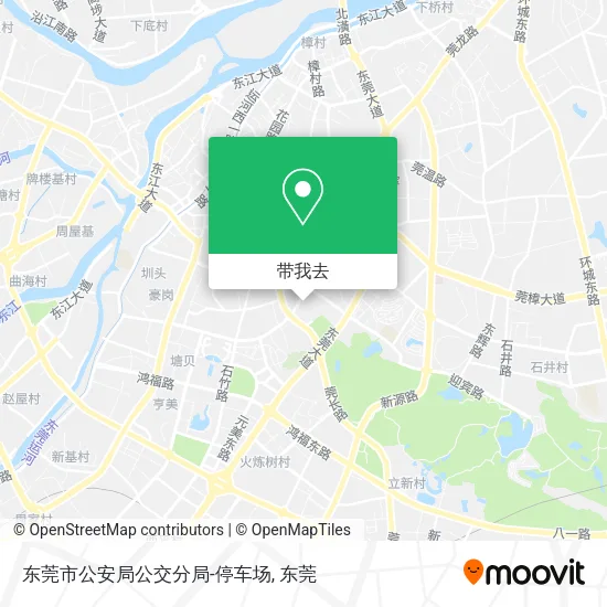 东莞市公安局公交分局-停车场地图