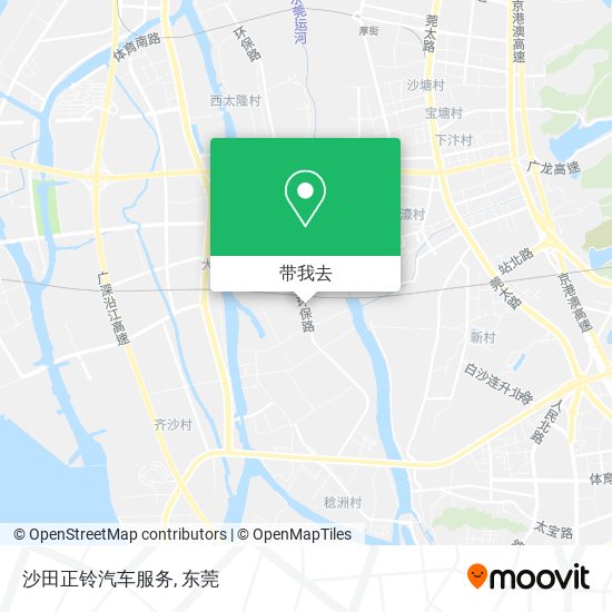 沙田正铃汽车服务地图
