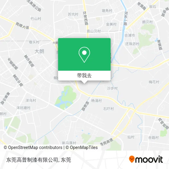 东莞高普制漆有限公司地图