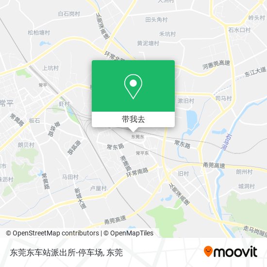 东莞东车站派出所-停车场地图