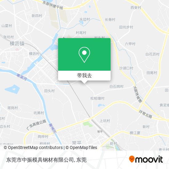 东莞市中振模具钢材有限公司地图