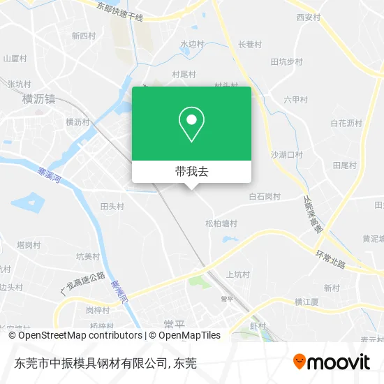 东莞市中振模具钢材有限公司地图
