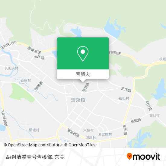 融创清溪壹号售楼部地图