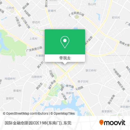 国际金融创新园C区19B(东南门)地图