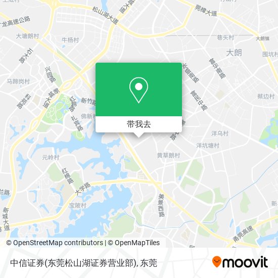 中信证券(东莞松山湖证券营业部)地图