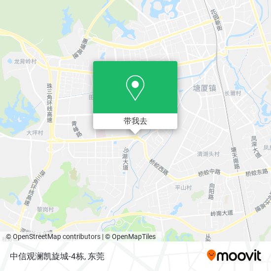 中信观澜凯旋城-4栋地图