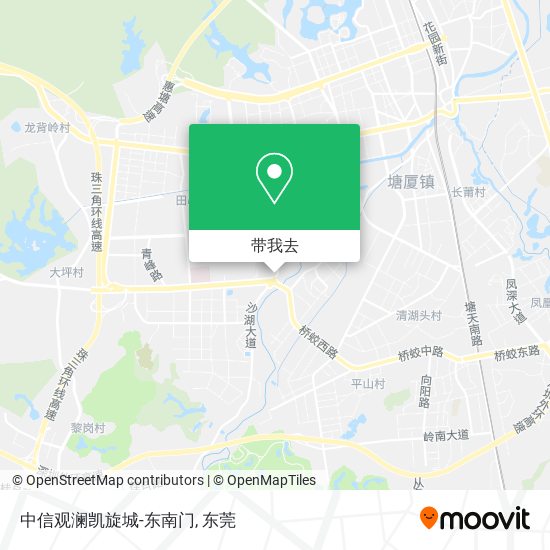 中信观澜凯旋城-东南门地图