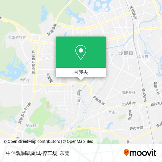 中信观澜凯旋城-停车场地图