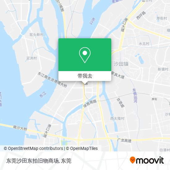 东莞沙田东拍旧物商场地图