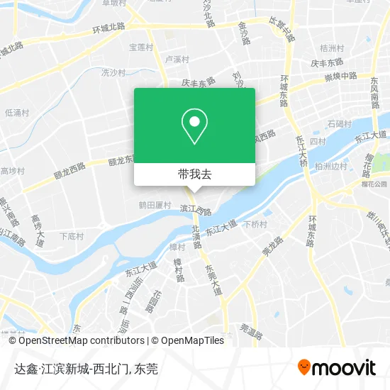 达鑫·江滨新城-西北门地图