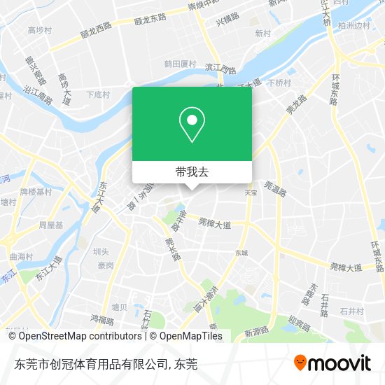 东莞市创冠体育用品有限公司地图