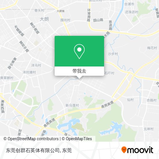 东莞创群石英体有限公司地图