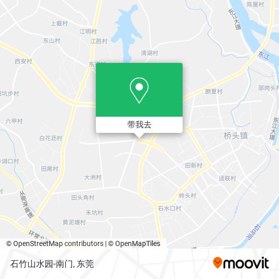石竹山水园-南门地图