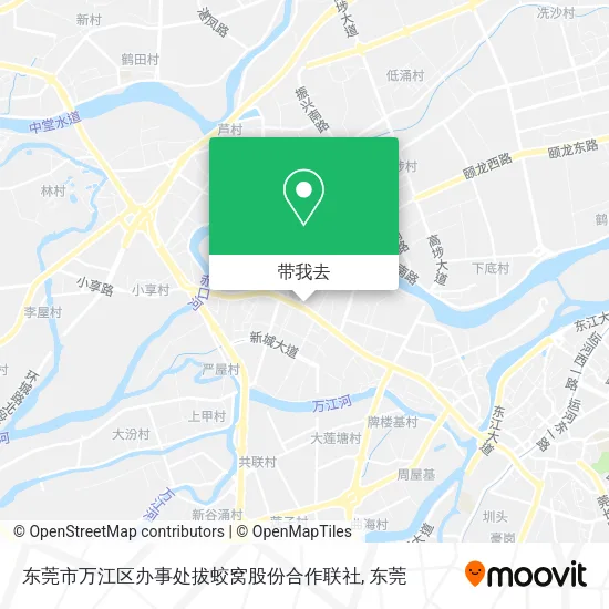 东莞市万江区办事处拔蛟窝股份合作联社地图
