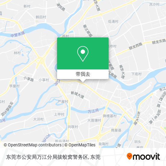 东莞市公安局万江分局拔蛟窝警务区地图
