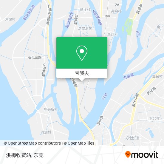 洪梅收费站地图