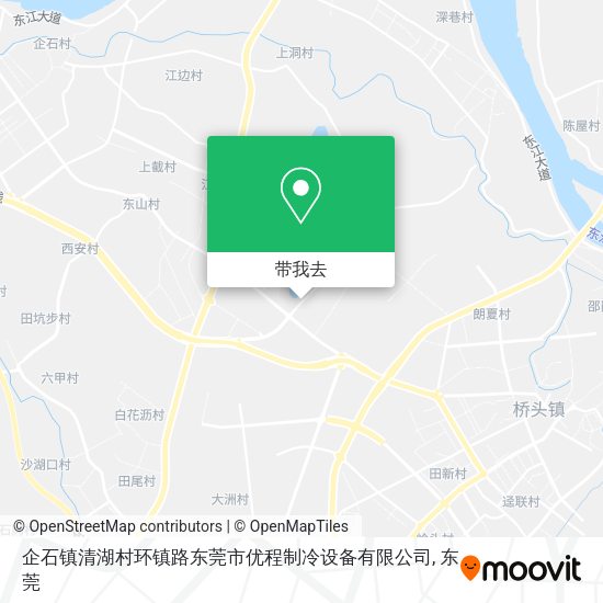 企石镇清湖村环镇路东莞市优程制冷设备有限公司地图