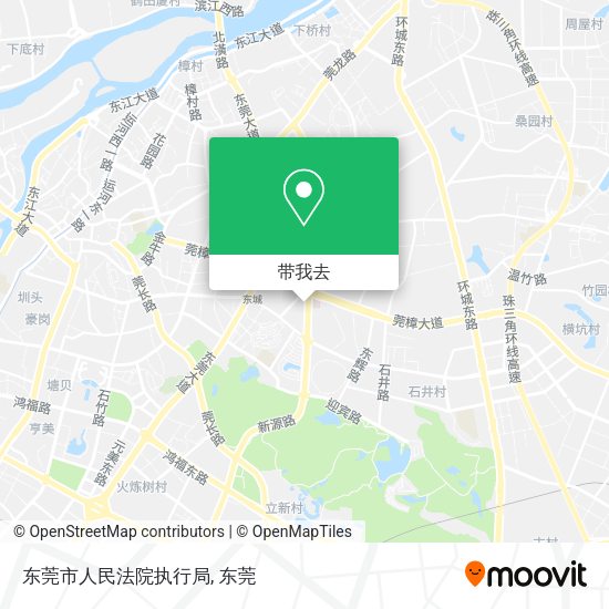 东莞市人民法院执行局地图