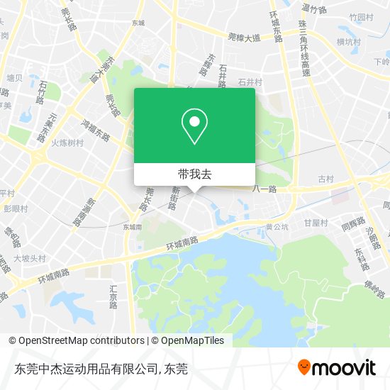 东莞中杰运动用品有限公司地图