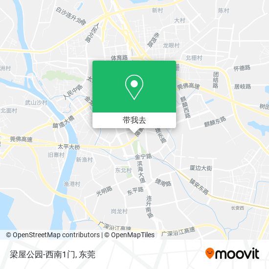 梁屋公园-西南1门地图