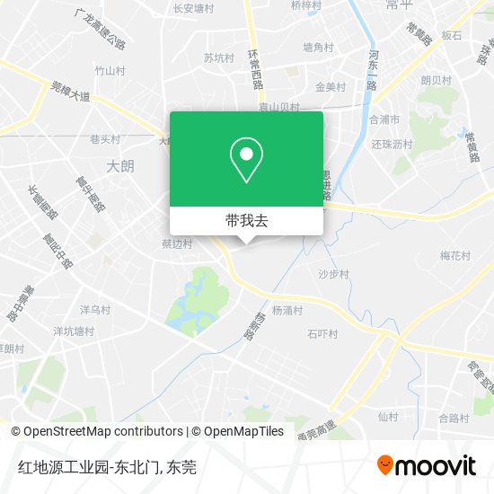 红地源工业园-东北门地图