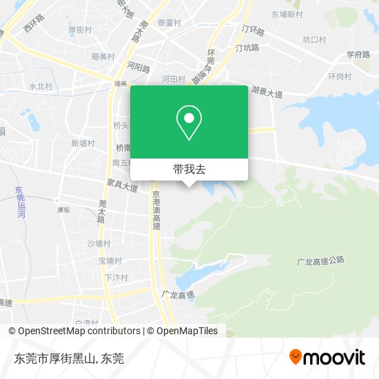 东莞市厚街黑山地图