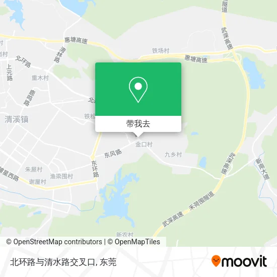 北环路与清水路交叉口地图