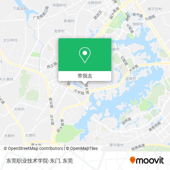 东莞职业技术学院-东门地图