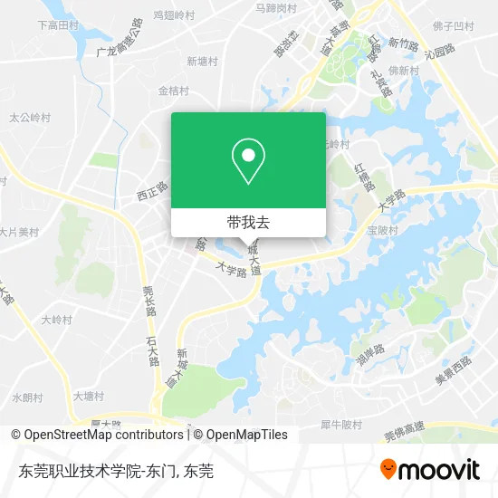 东莞职业技术学院-东门地图
