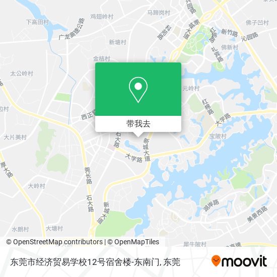 东莞市经济贸易学校12号宿舍楼-东南门地图