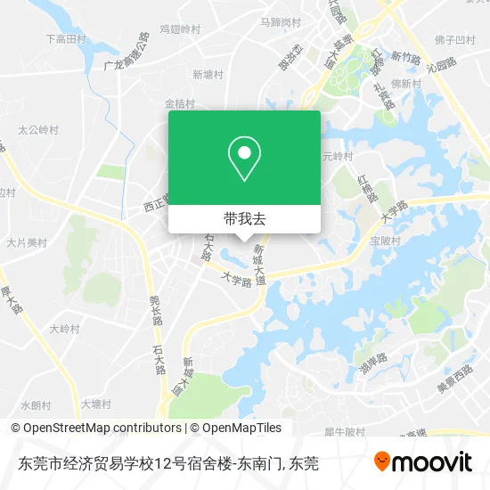 东莞市经济贸易学校12号宿舍楼-东南门地图