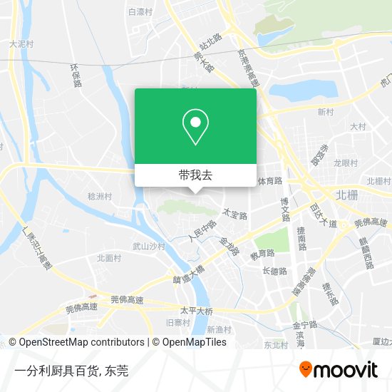 一分利厨具百货地图