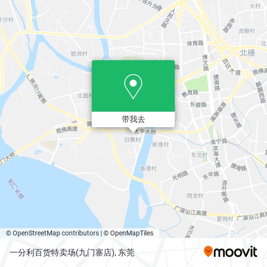 一分利百货特卖场(九门寨店)地图