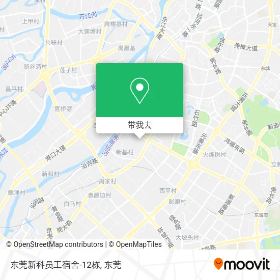 东莞新科员工宿舍-12栋地图