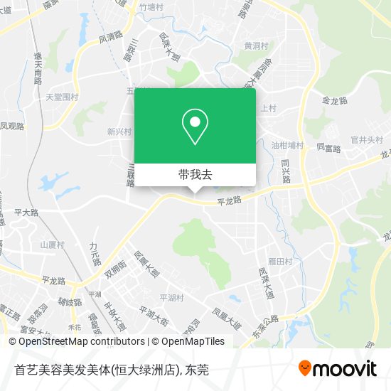 首艺美容美发美体(恒大绿洲店)地图