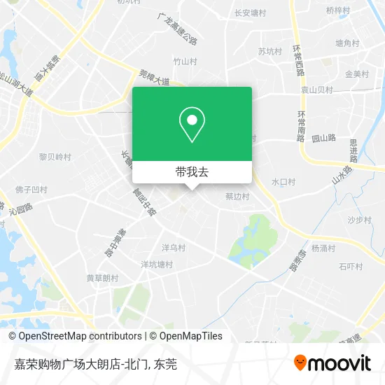 嘉荣购物广场大朗店-北门地图