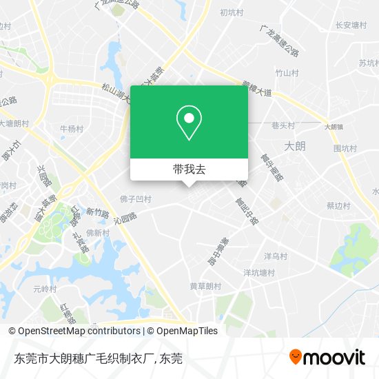 东莞市大朗穗广毛织制衣厂地图