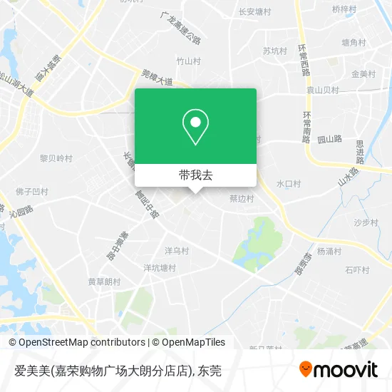 爱美美(嘉荣购物广场大朗分店店)地图
