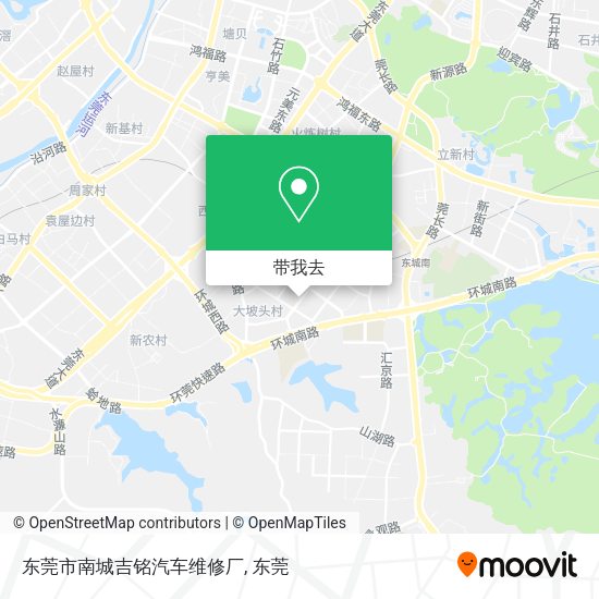 东莞市南城吉铭汽车维修厂地图