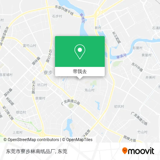 东莞市寮步林南纸品厂地图