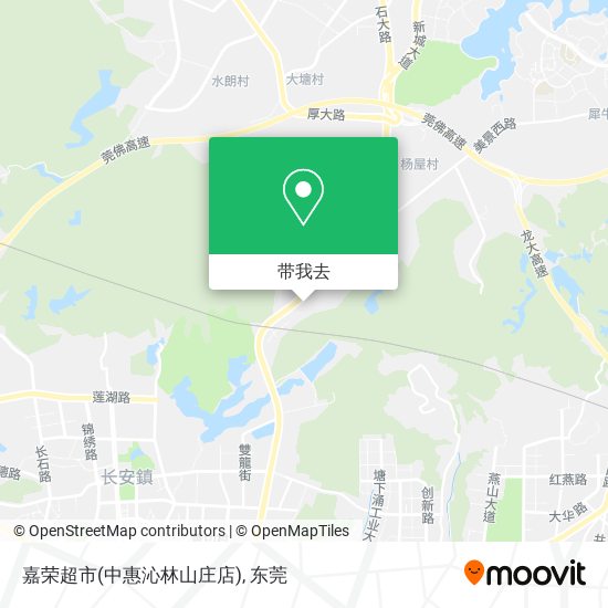 嘉荣超市(中惠沁林山庄店)地图