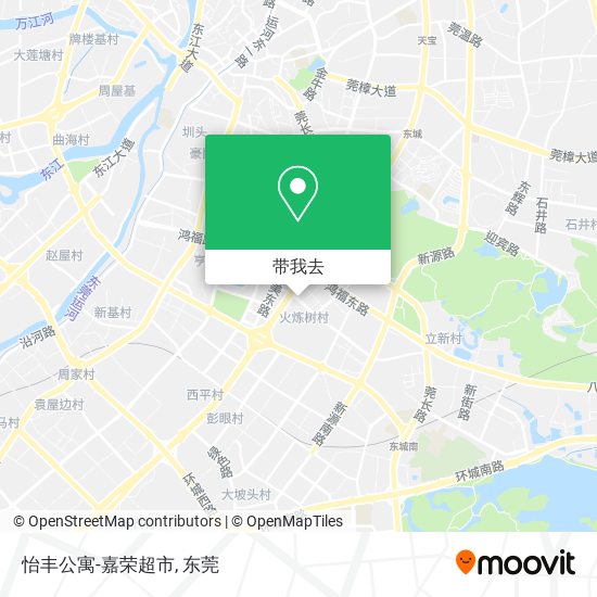 怡丰公寓-嘉荣超市地图