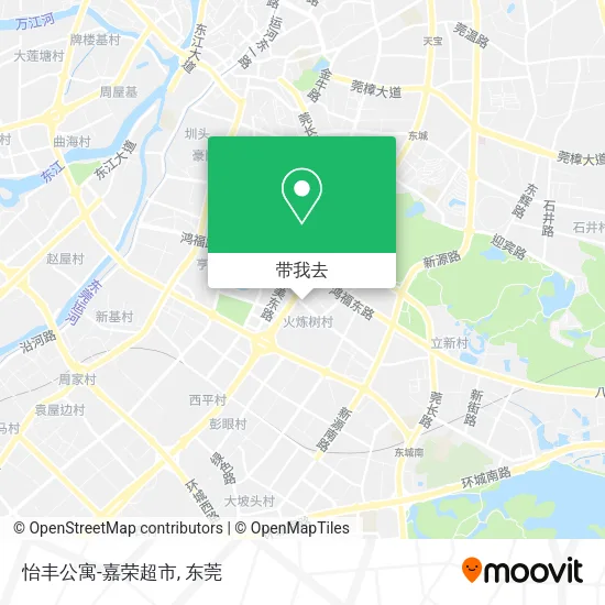 怡丰公寓-嘉荣超市地图