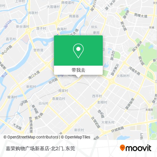 嘉荣购物广场新基店-北2门地图